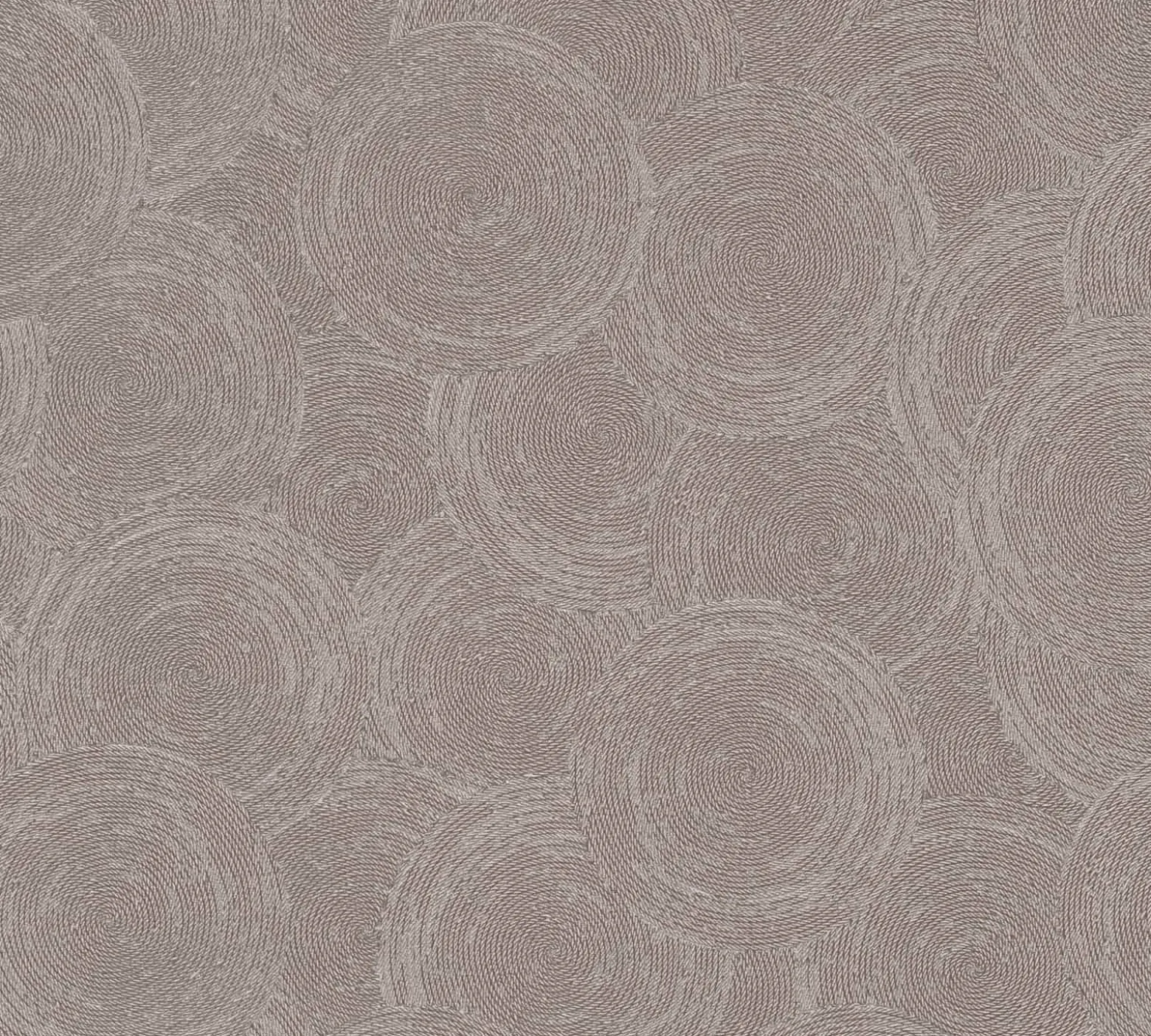Vliestapete Grafik Kreise Braun Silber Metallic 79093-2