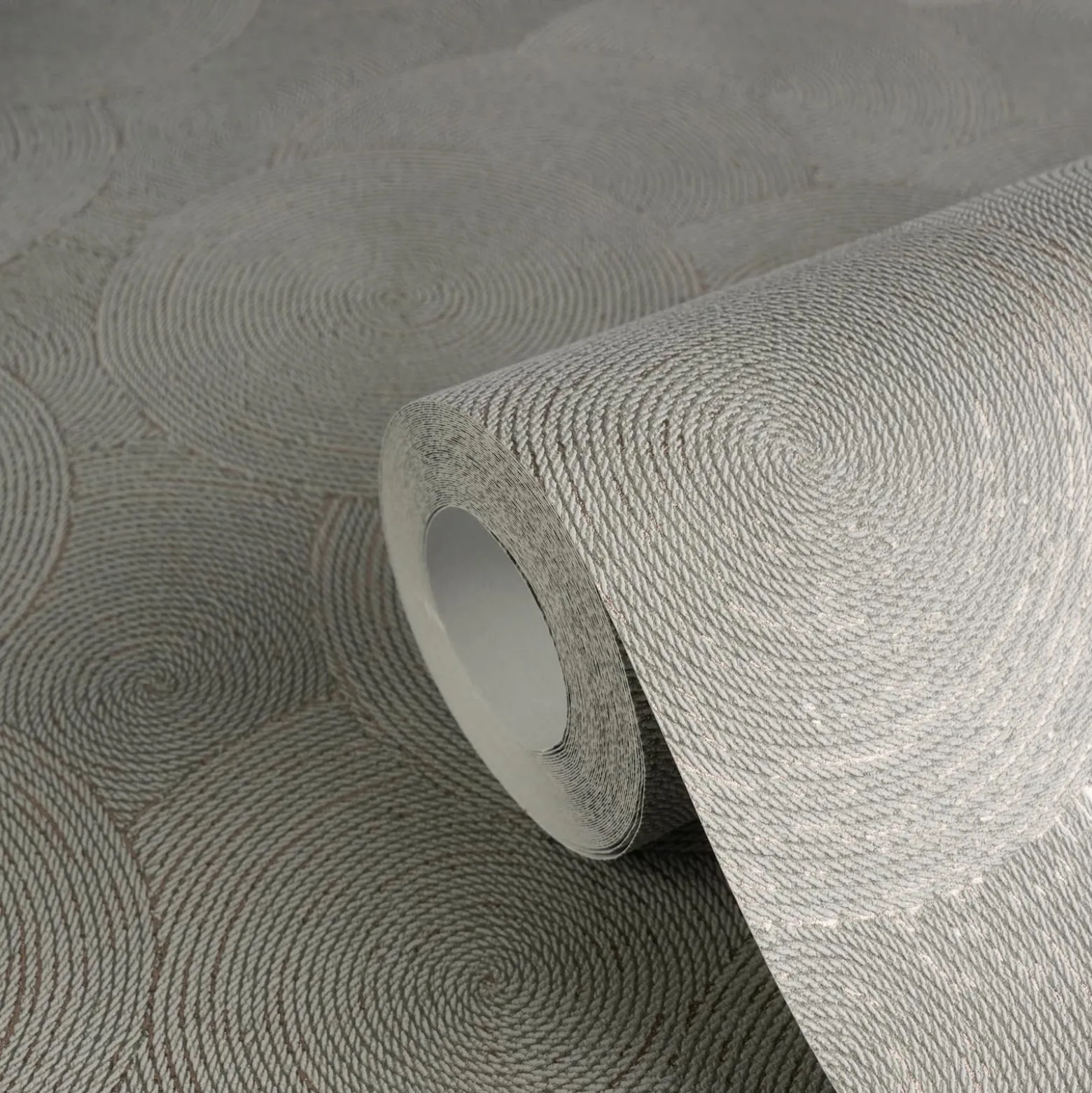 Vliestapete Grafik Kreise Grau Gold Metallic 79093-1
