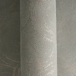 Vliestapete Grafik Kreise Grau Gold Metallic 79093-1