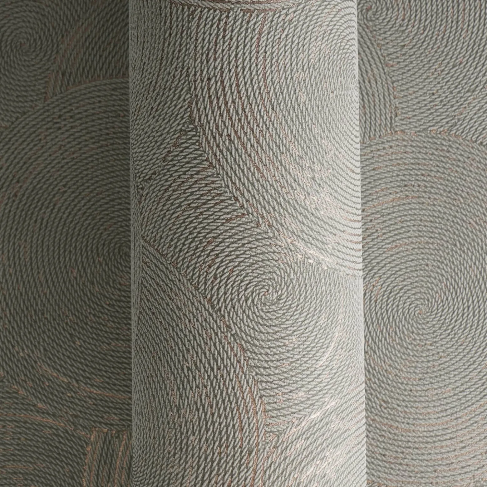 Vliestapete Grafik Kreise Grau Gold Metallic 79093-1