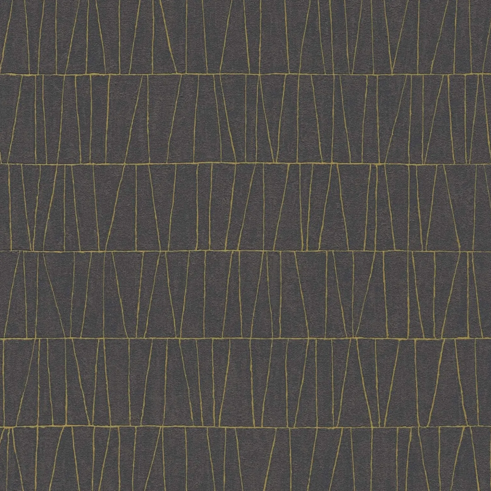 Vliestapete Grafik Linien Schwarz Gold Metallic 39506-3