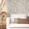Vliestapete Grafik Motiv Creme Beige Grau 39932-4