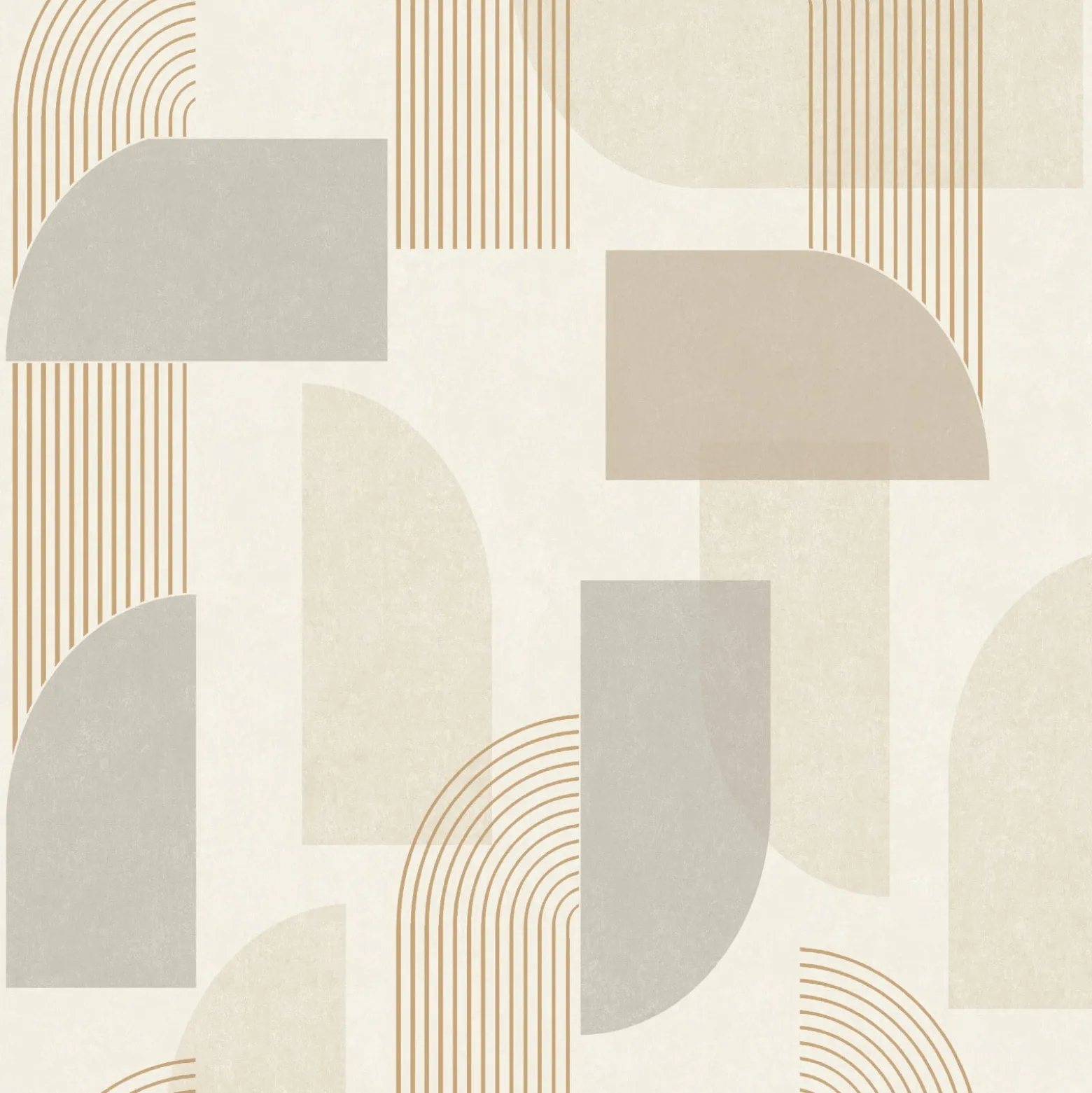 Vliestapete Grafik Muster Beige Grau Gold Metallic MN3304