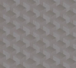 Vliestapete Grafik Muster 3D-Optik Dunkelgrau 38963-2
