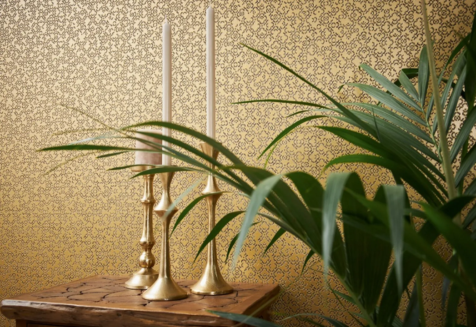 Vliestapete Grafik Muster gold braun Metallic 37866-1