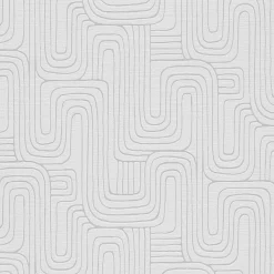 Vliestapete Grafik Muster Grau Silber Metallic 10461-31