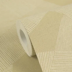Vliestapete Grafik Muster Linien Gelb Creme 79160-4