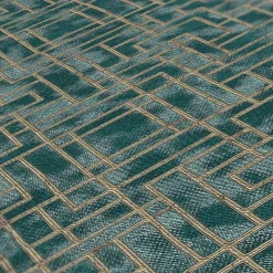 Vliestapete Grafik Muster Metallic Petrol Gold 38828-5
