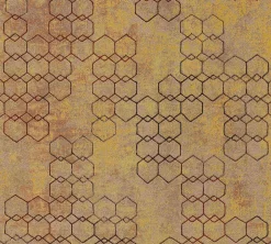 Vliestapete Grafik orange kupfer Glanz 37424-3