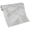 Vliestapete Grafik Putzoptik Grau Silber Metallic 10353-10