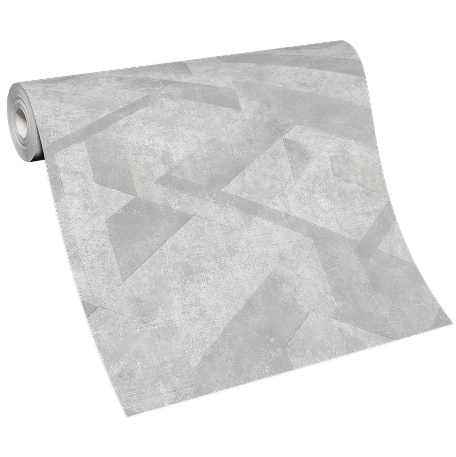 Vliestapete Grafik Putzoptik Grau Silber Metallic 10353-10