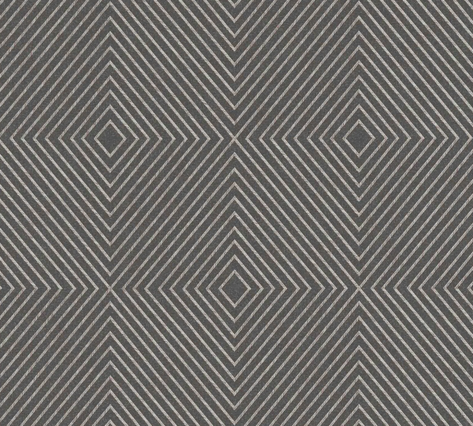 Vliestapete Grafik Raute anthrazit silber 36926-1