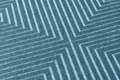 Vliestapete Grafik Raute blau silber 36926-4