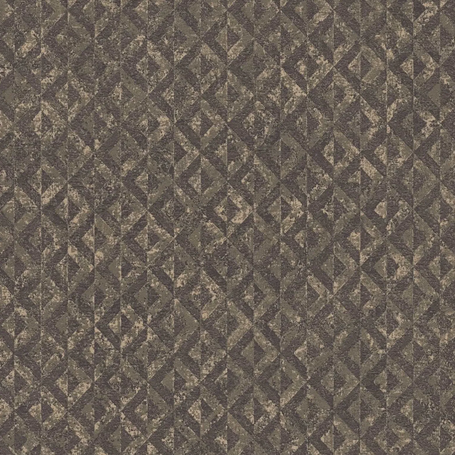 Vliestapete Grafik Rauten Schwarz Kupfer Metallic 39505-3