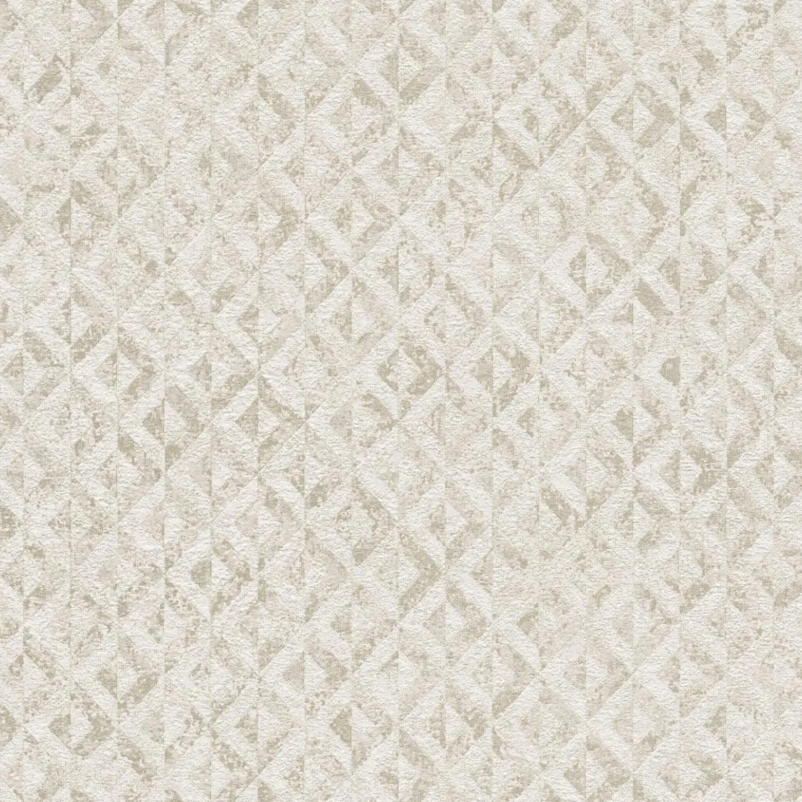 Vliestapete Grafik Rauten Weiß Gold Metallic 39505-2