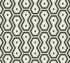 Vliestapete Grafik Retro weiß schwarz gold 37707-5