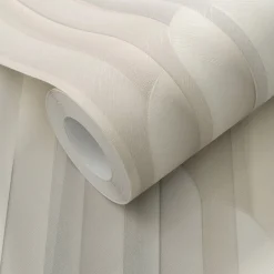 Vliestapete Grafik Streifen Beige Grau Glitzer 10471-31