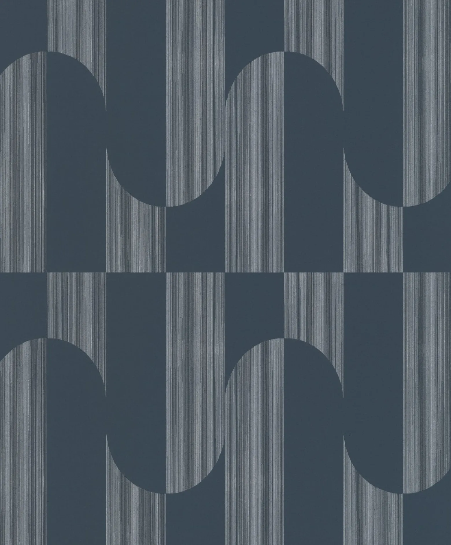 Vliestapete Grafik Streifen Blau Silber Metallic A55703