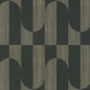 Vliestapete Grafik Streifen Schwarz Gold Metallic A55702