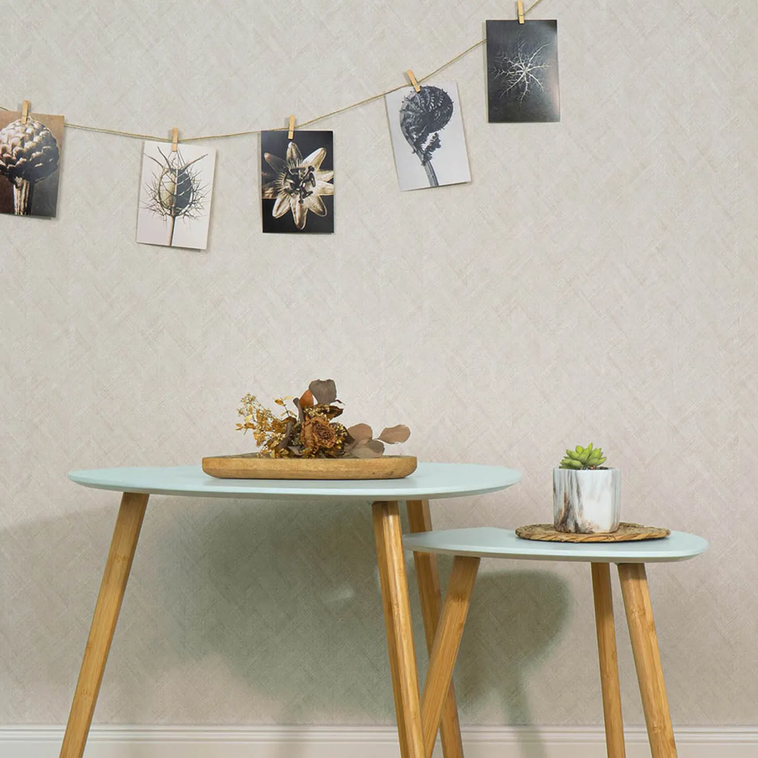 Vliestapete Grafik Uni Fischgrät Beige Grau 10589-38