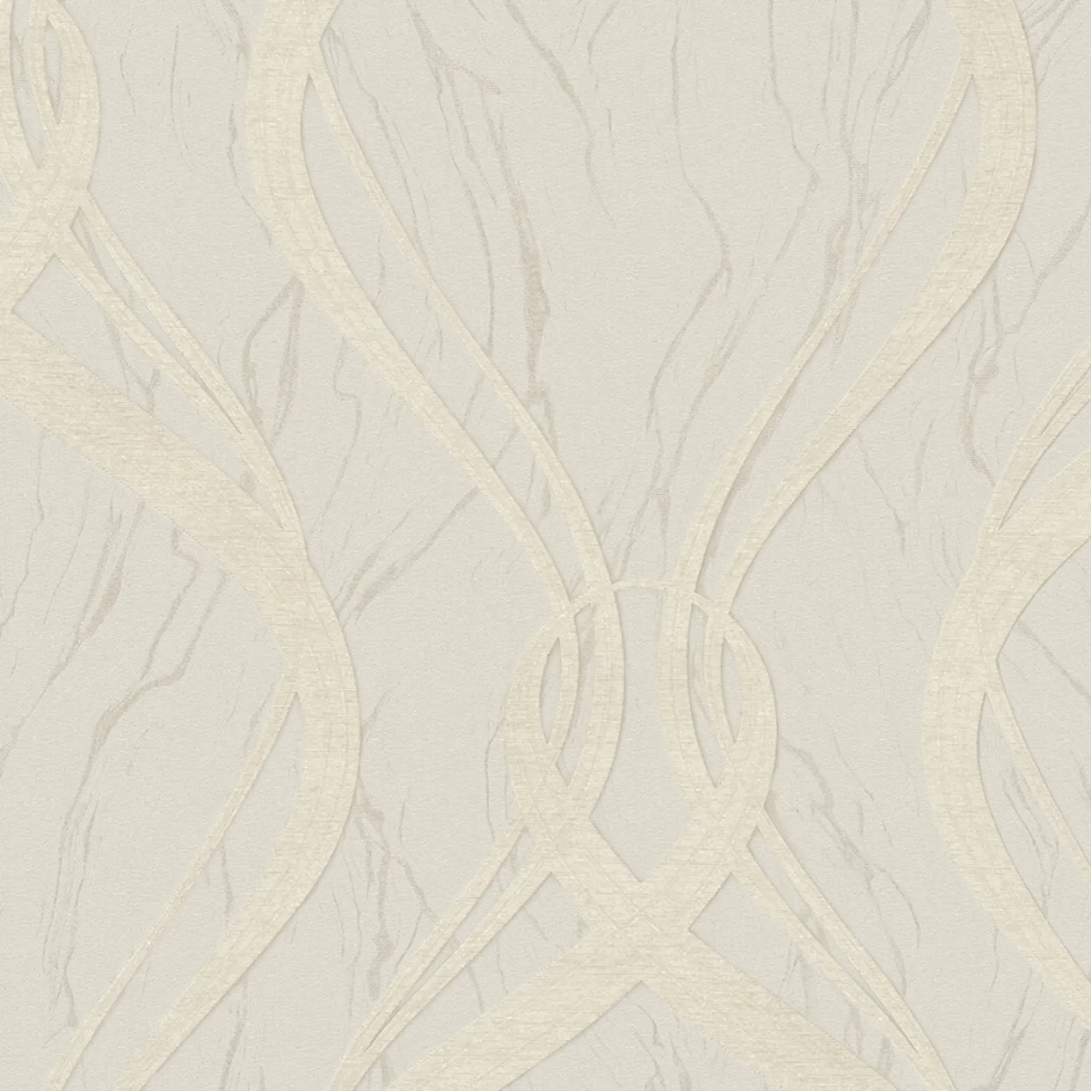 Vliestapete Grafik Wellen graubeige Metallic Marburg 58232