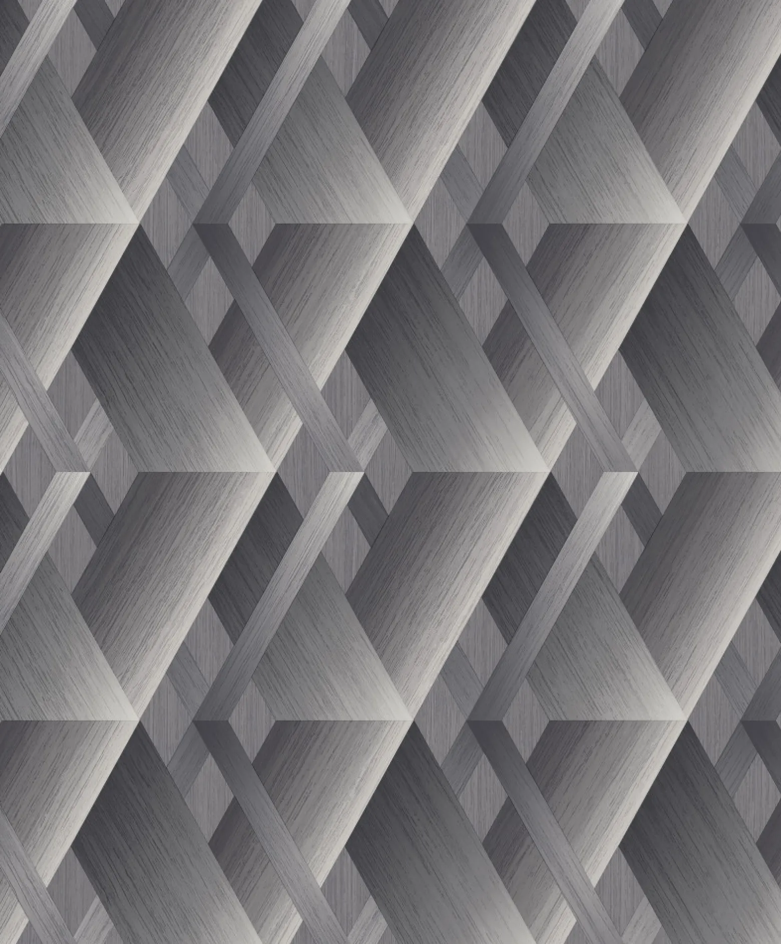 Vliestapete Grafik ZickZack Silber Grau WL2603