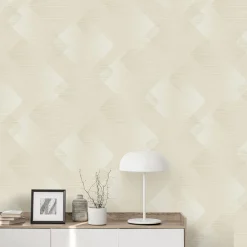 Vliestapete Grafisch Abstrakt Creme Beige Glitzer 10479-02