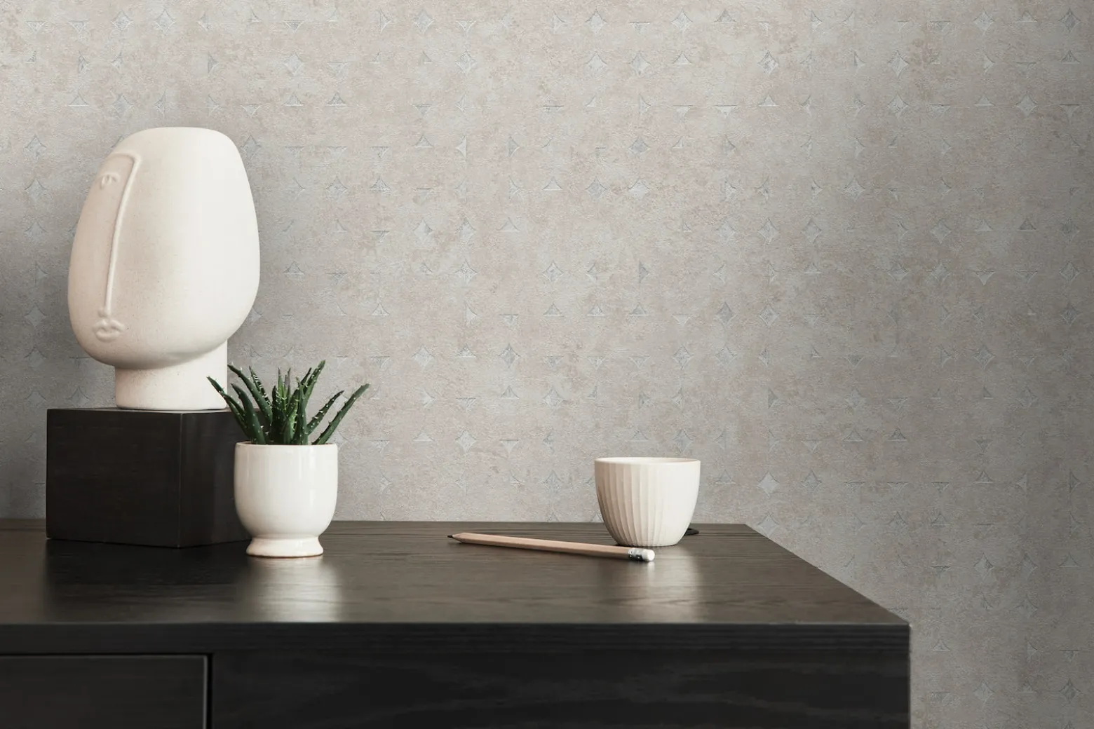 Vliestapete Grafisch Beige Silber Metallic 39656-3