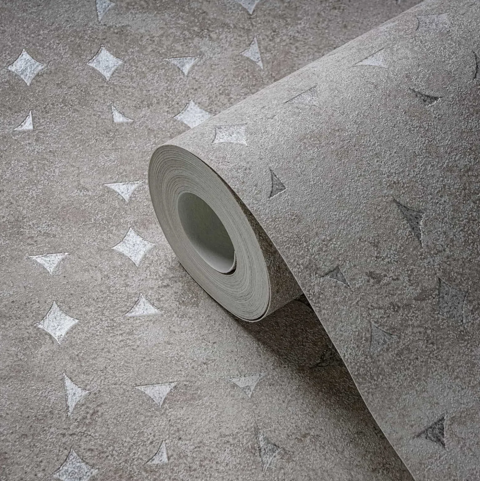 Vliestapete Grafisch Beige Silber Metallic 39656-3