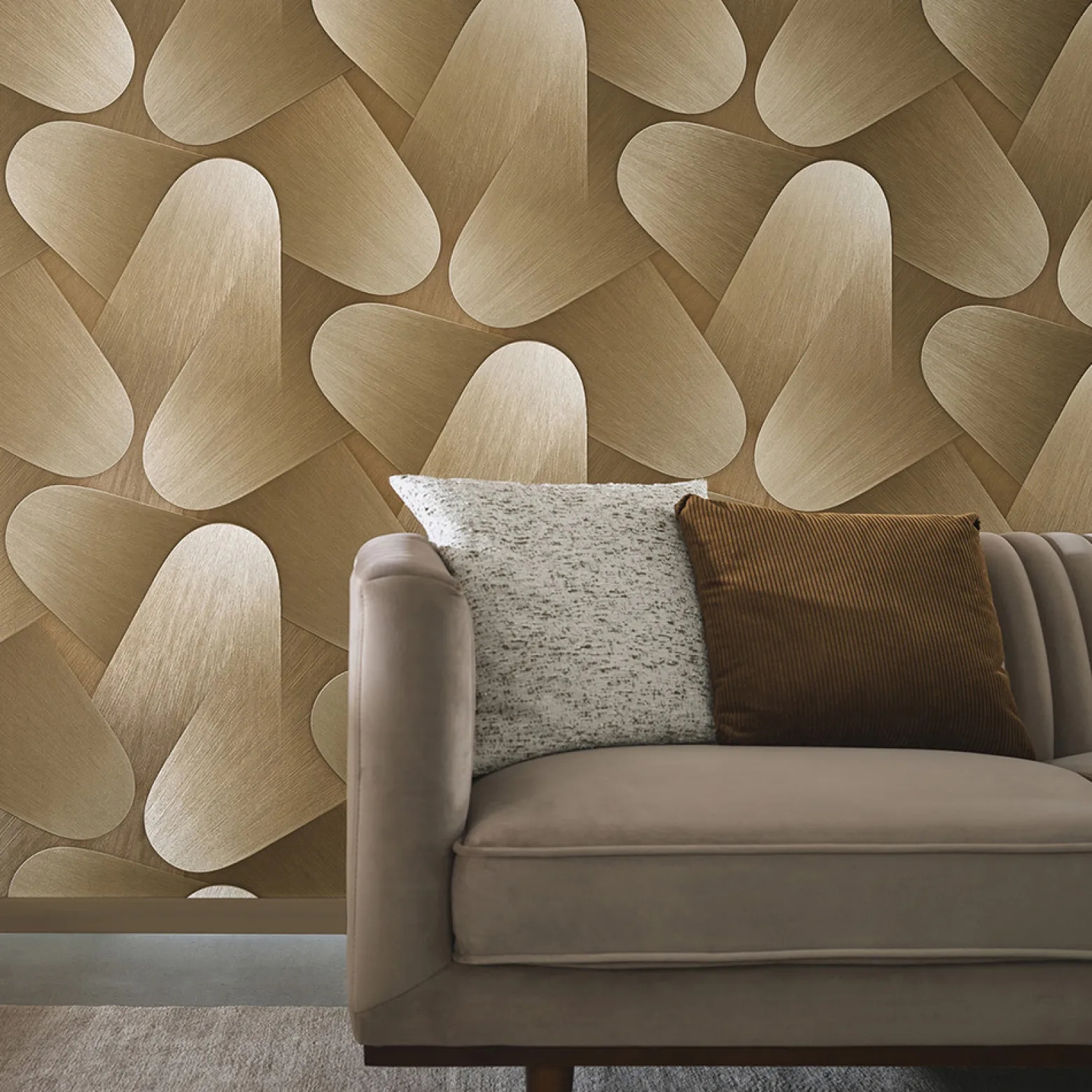 Vliestapete Grafisch 3D-Effekt Gold Metallic 10423-30