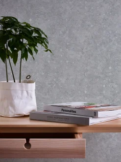 Vliestapete Grafisch Grau Silber Metallic 39656-5