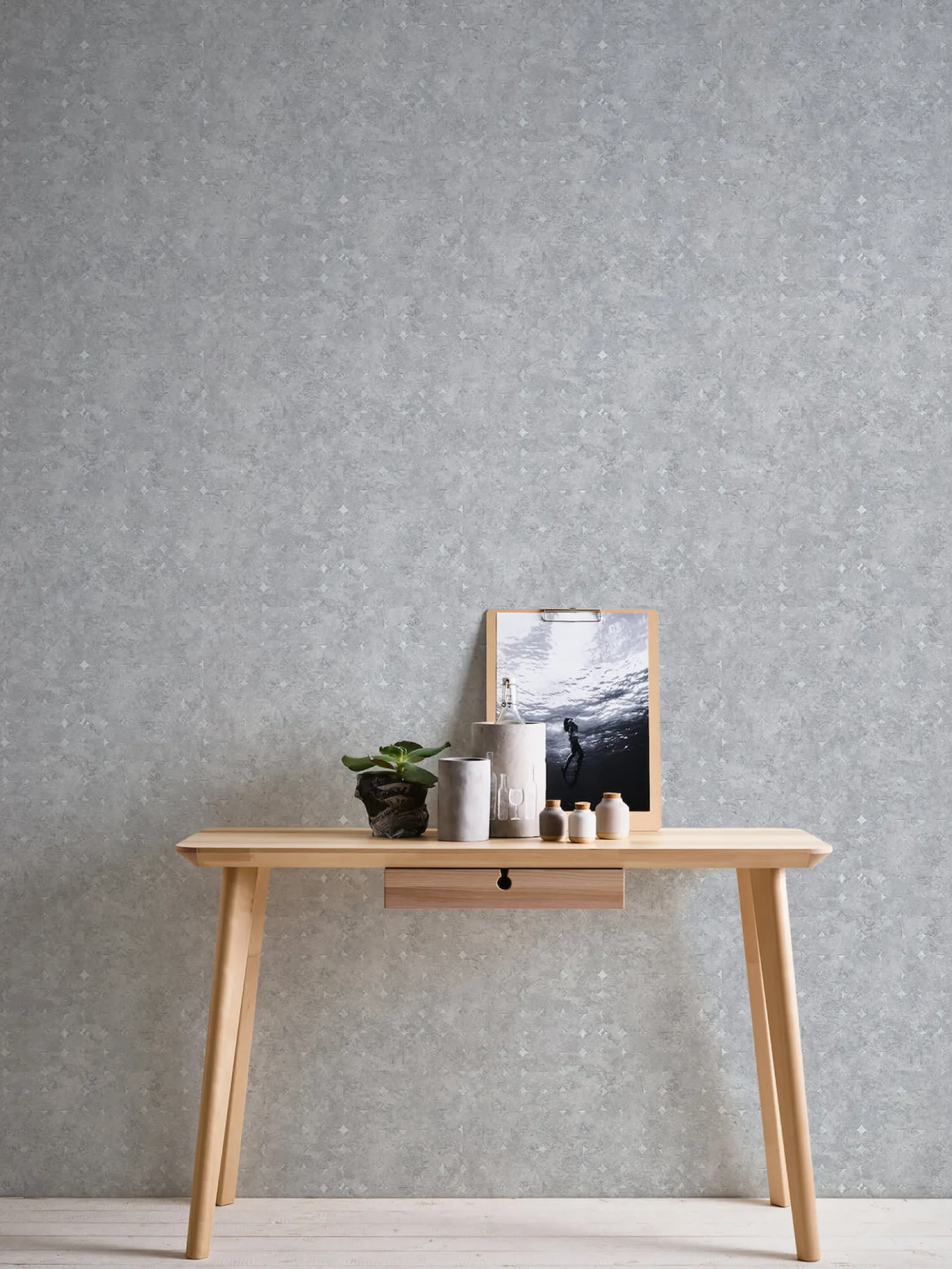 Vliestapete Grafisch Grau Silber Metallic 39656-5