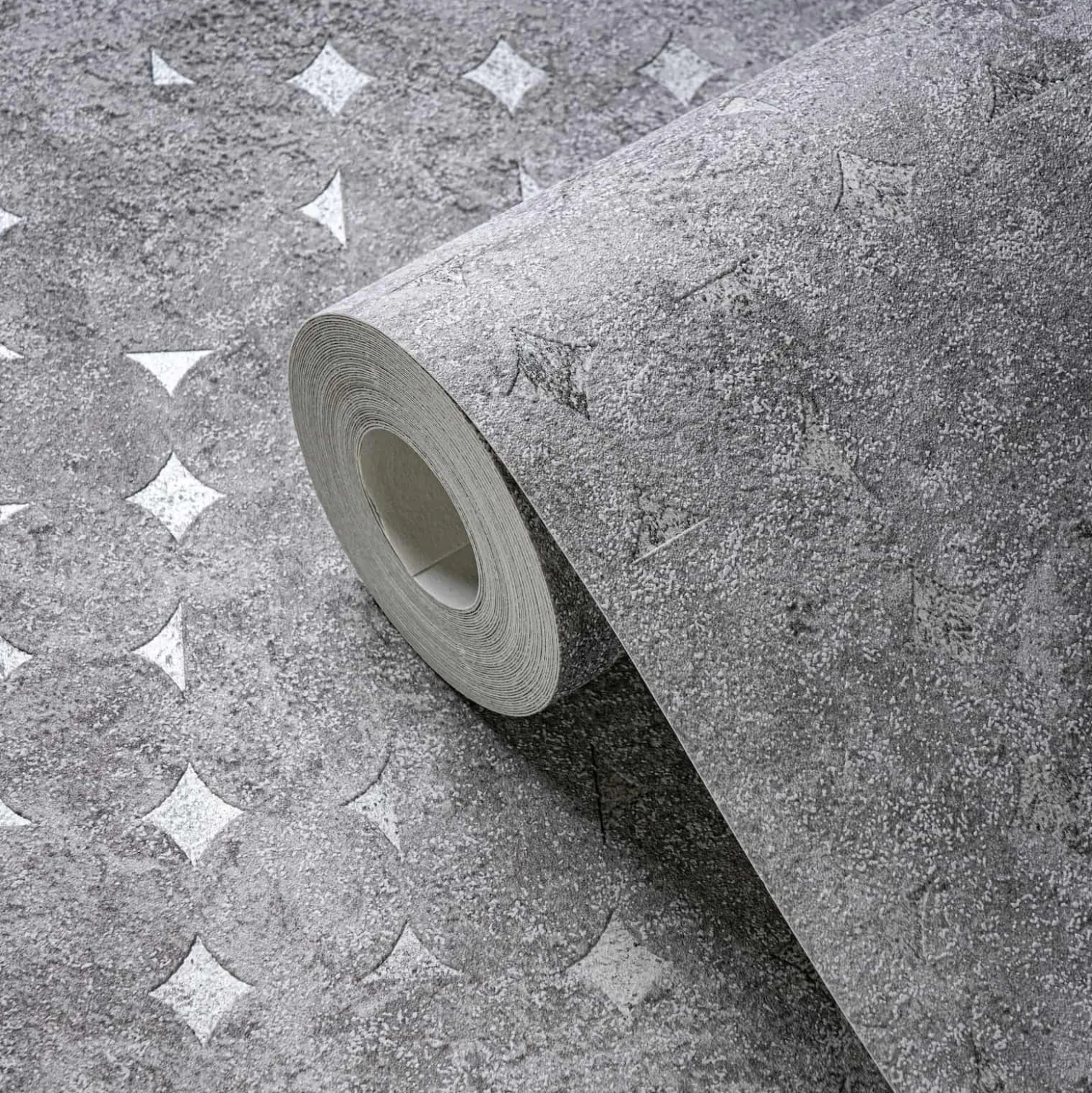 Vliestapete Grafisch Grau Silber Metallic 39656-5
