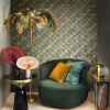 Vliestapete Grafisch Mosaik Schwarz Gold Metallic 86530