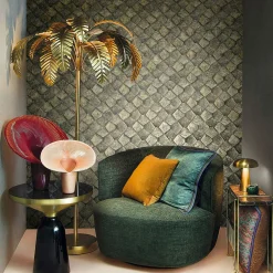 Vliestapete Grafisch Mosaik Schwarz Gold Metallic 86530
