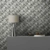 Vliestapete Grafisch Mosaik Grau Silber Gold Metallic 86529