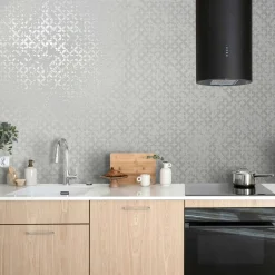 Vliestapete Grafisch Shabby Weiß Creme Metallic 35121