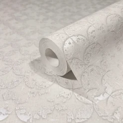 Vliestapete Grafisch Shabby Beige Perlmutt Glanz 35122