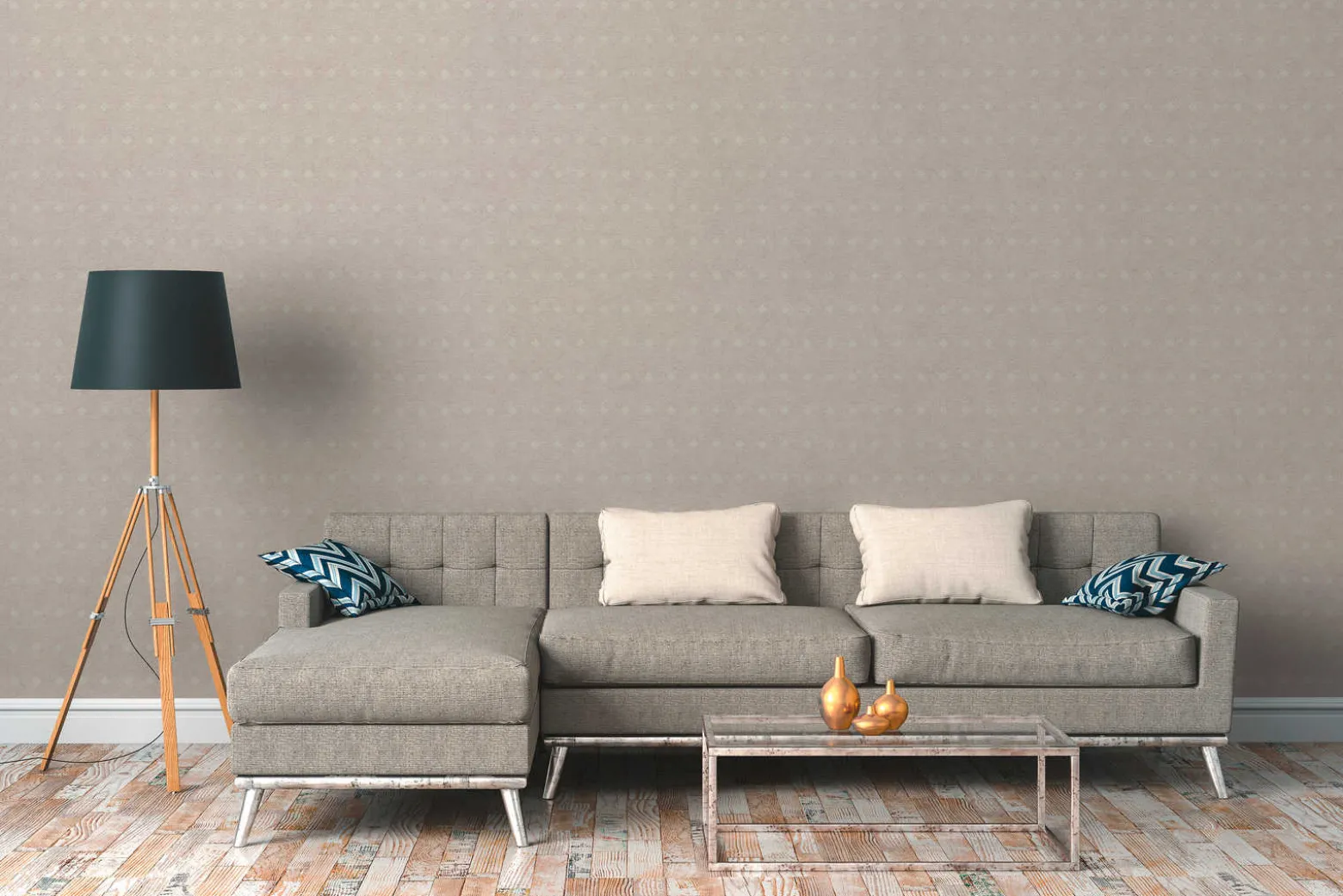 Vliestapete Grafisch Striche beige rot 38029-2