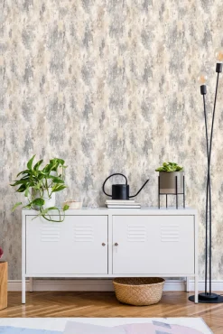 Vliestapete Grandeco Shabby Putzoptik beige grau JF1101