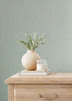 Vliestapete Grau Blau Textil Optik Uni Marburg 32956