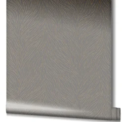 Vliestapete Grau Gold Struktur Linien Marburg 58429
