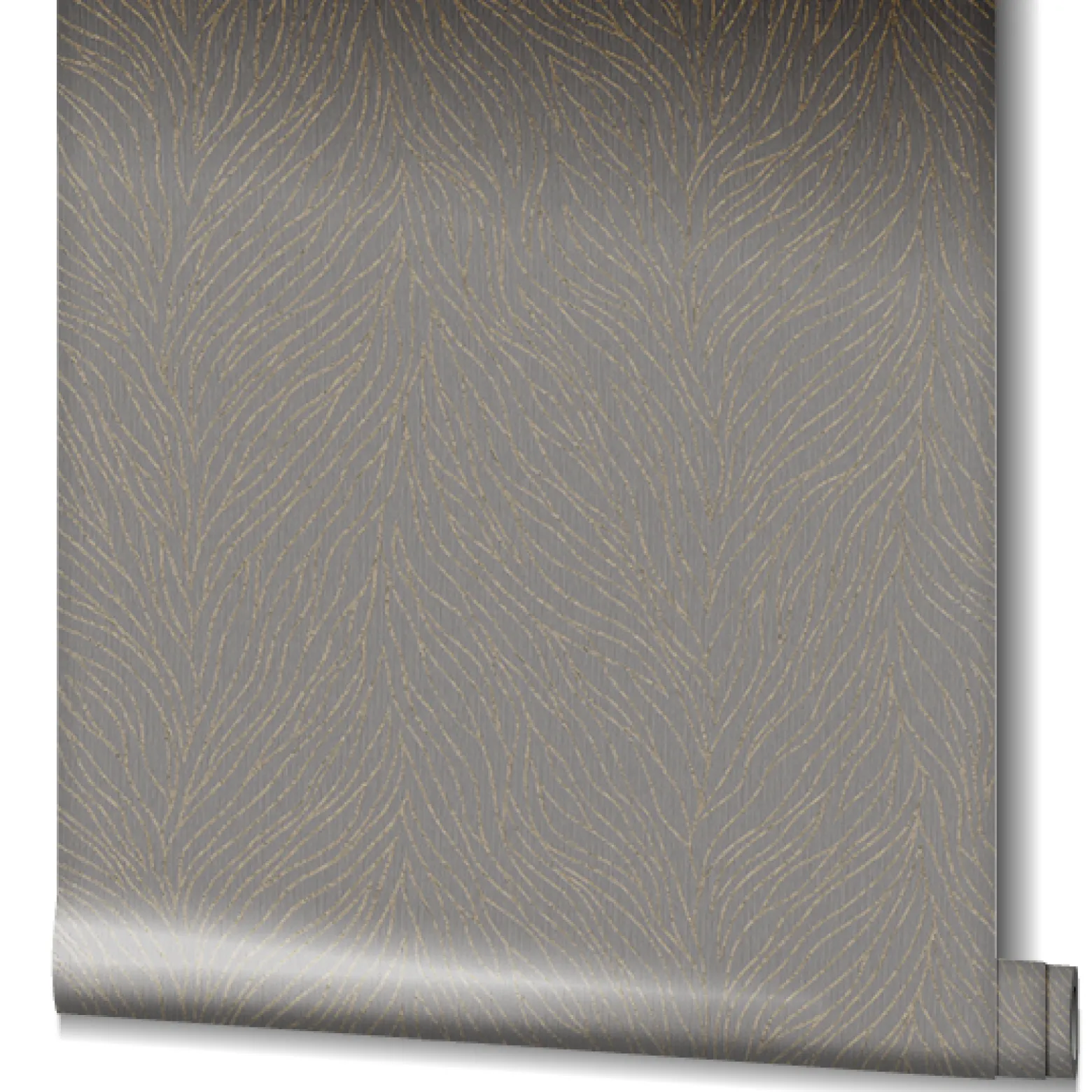 Vliestapete Grau Gold Struktur Linien Marburg 58429