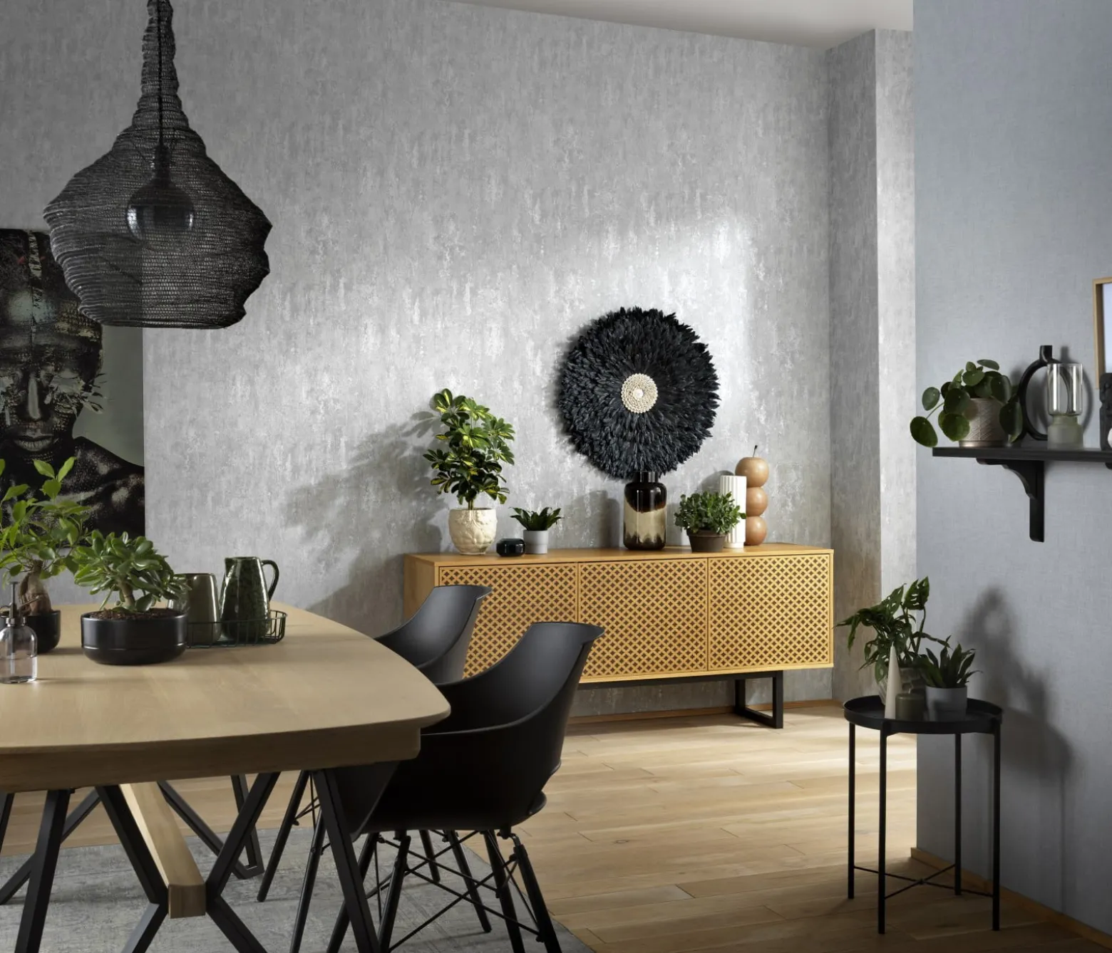Vliestapete Grau Metallic Putz Optik 10273-31 Erismann