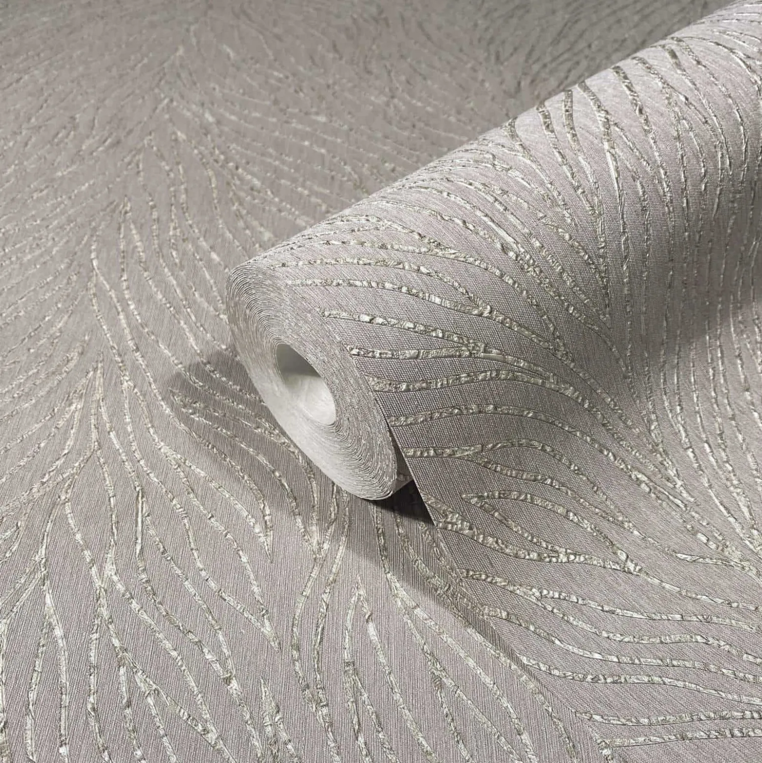 Vliestapete Grau Silber Struktur Linien Marburg 58428