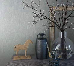 Vliestapete Grau Textil Optik Uni Marburg 58432