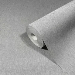 Vliestapete Grau Textil Optik Uni Marburg 58432