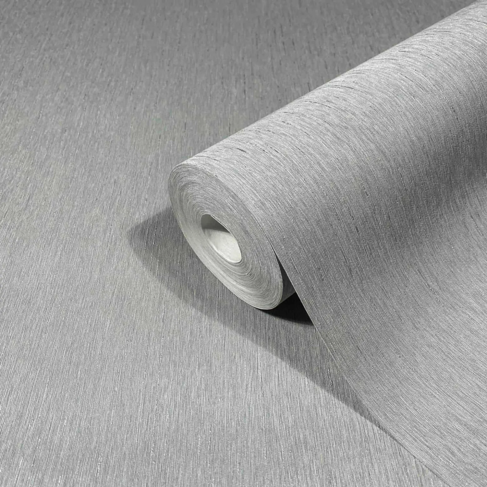 Vliestapete Grau Textil Optik Uni Marburg 58432