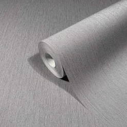 Vliestapete Grau Textil Optik Uni Marburg 32957
