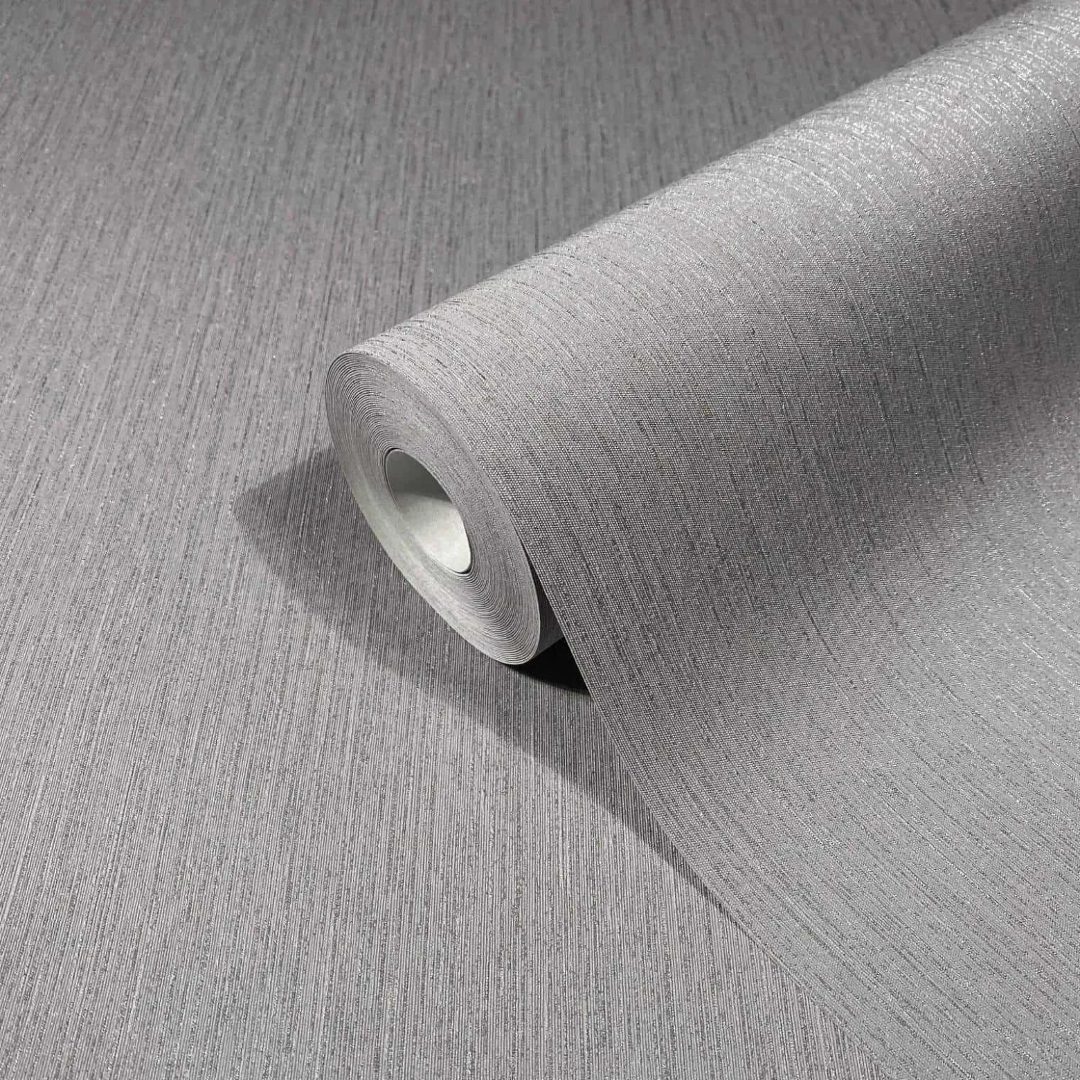 Vliestapete Grau Textil Optik Uni Marburg 32957